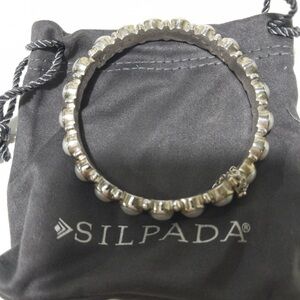 Silpada Pearl SUNKEN TREASURE Bangle Hinged Clasp Bracelet B2909